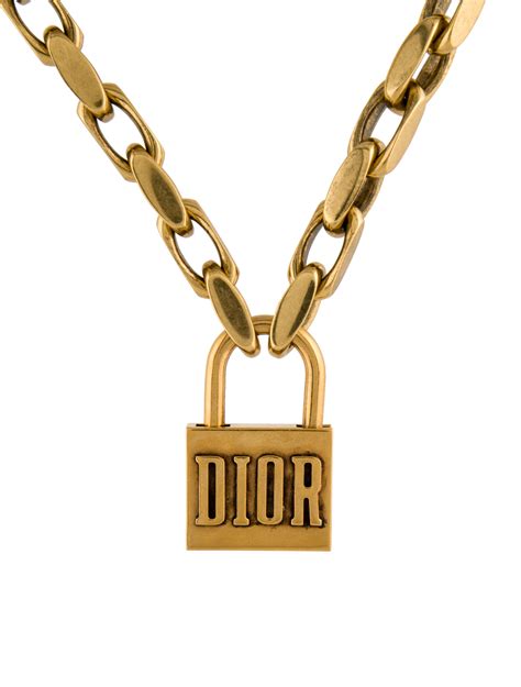 dior lucky locket necklace|genuine christian dior necklace.